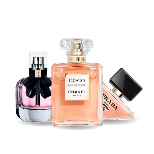 Combo di 3 profumi Prada Paradoxe, Coco Mademoiselle e Mon Paris da 100 ml